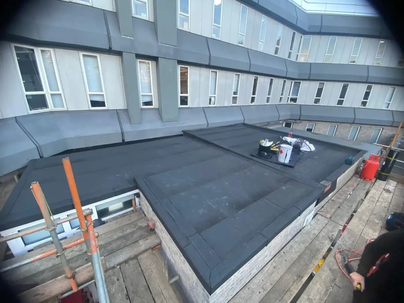 Bournemouth University: completed roof