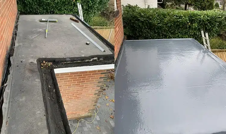 Bournemouth Felt Overlay: completed roof
