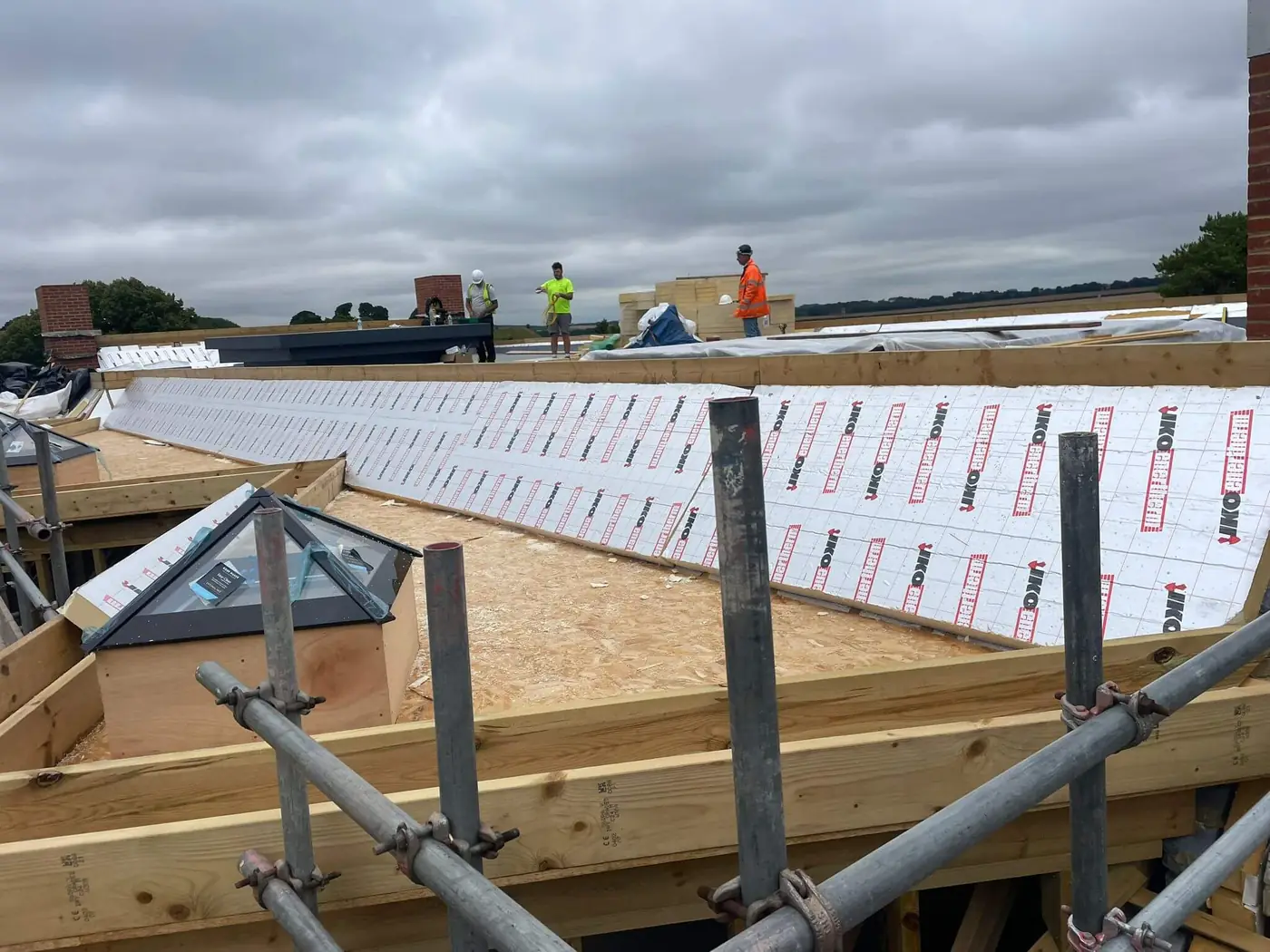 Care Home, 8 Old Castle Road: completed roof
