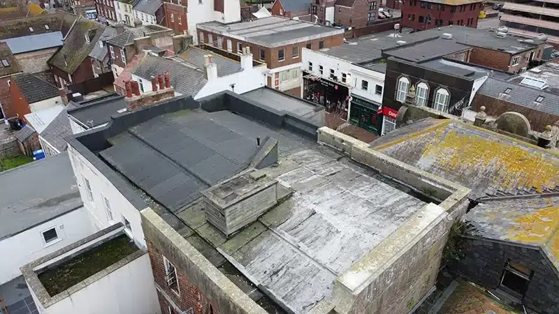 High Street, Poole: completed roof