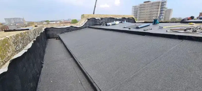 High Street, Poole: roof works