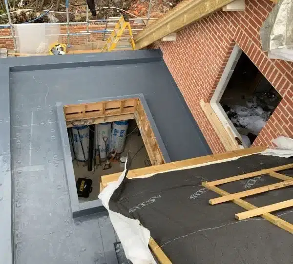 Lymington: completed roof