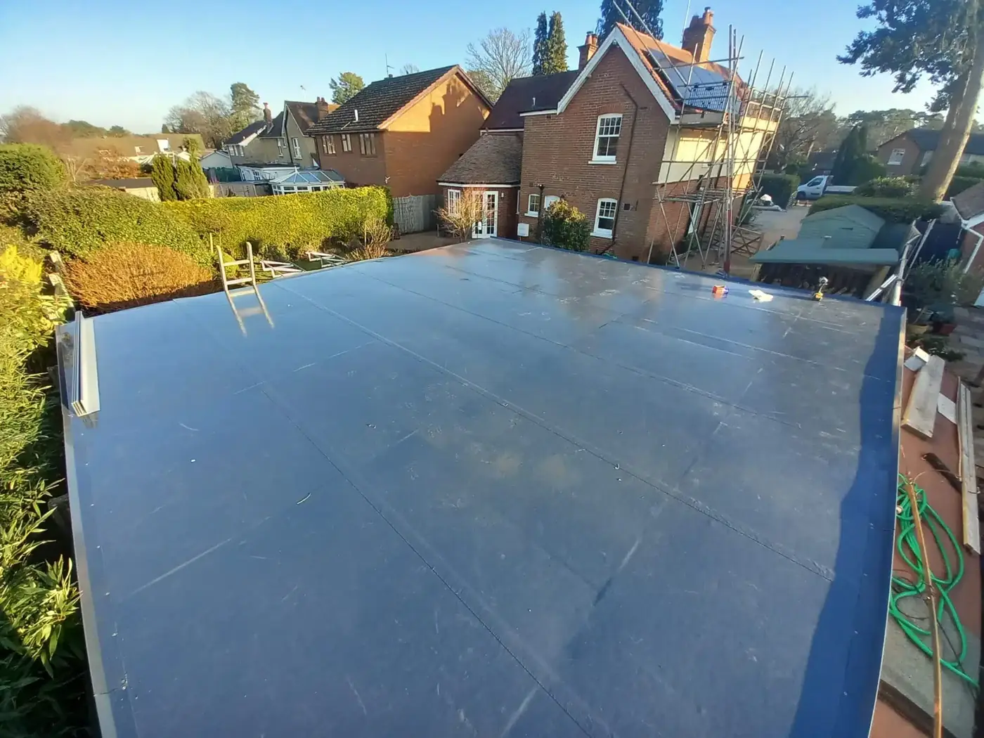 Moorlands, West Moors: completed roof