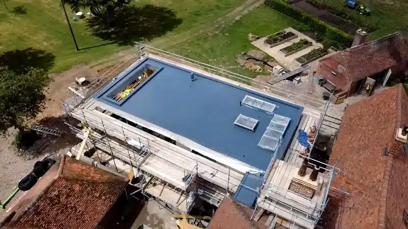 Newbury: completed roof