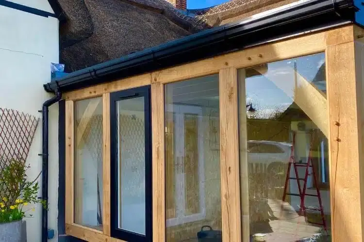 Witchampton: completed roof